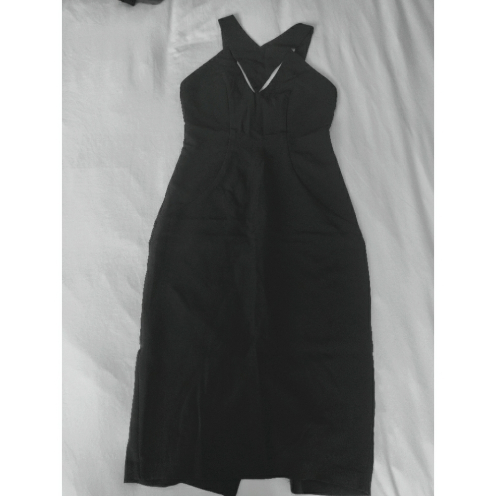 ✅ Midi Length black Bodycon dress size S